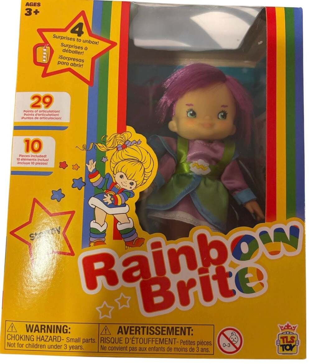 Rainbow Brite Stormy 5.5-Inch Poseable Fashion Doll 40th Anniversary
